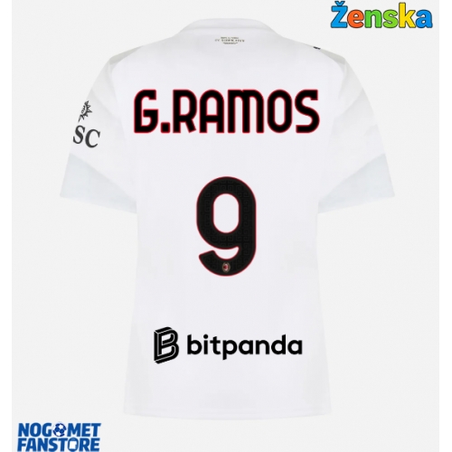 AC Milan Goncalo Ramos #9 Gostujuci Dres za Ženska 2026-27 Kratak Rukav